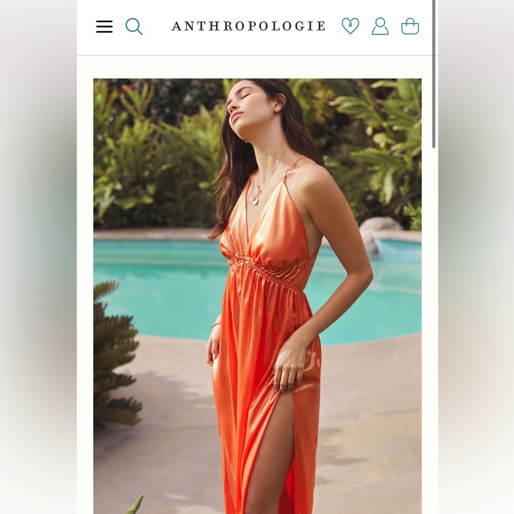 Anthropologie Shine Maxi Dress